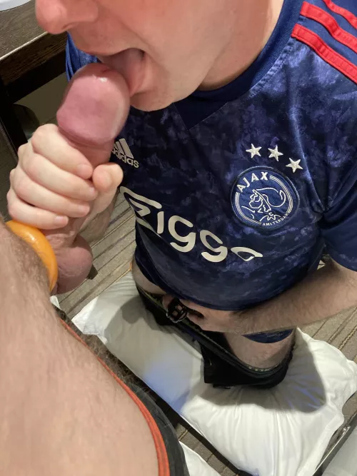 Locked and made to suck bigger guys - which is pretty much everyone 🥵