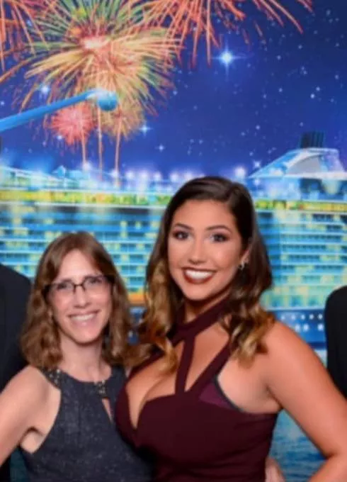 Mom and daughter, what a difference 