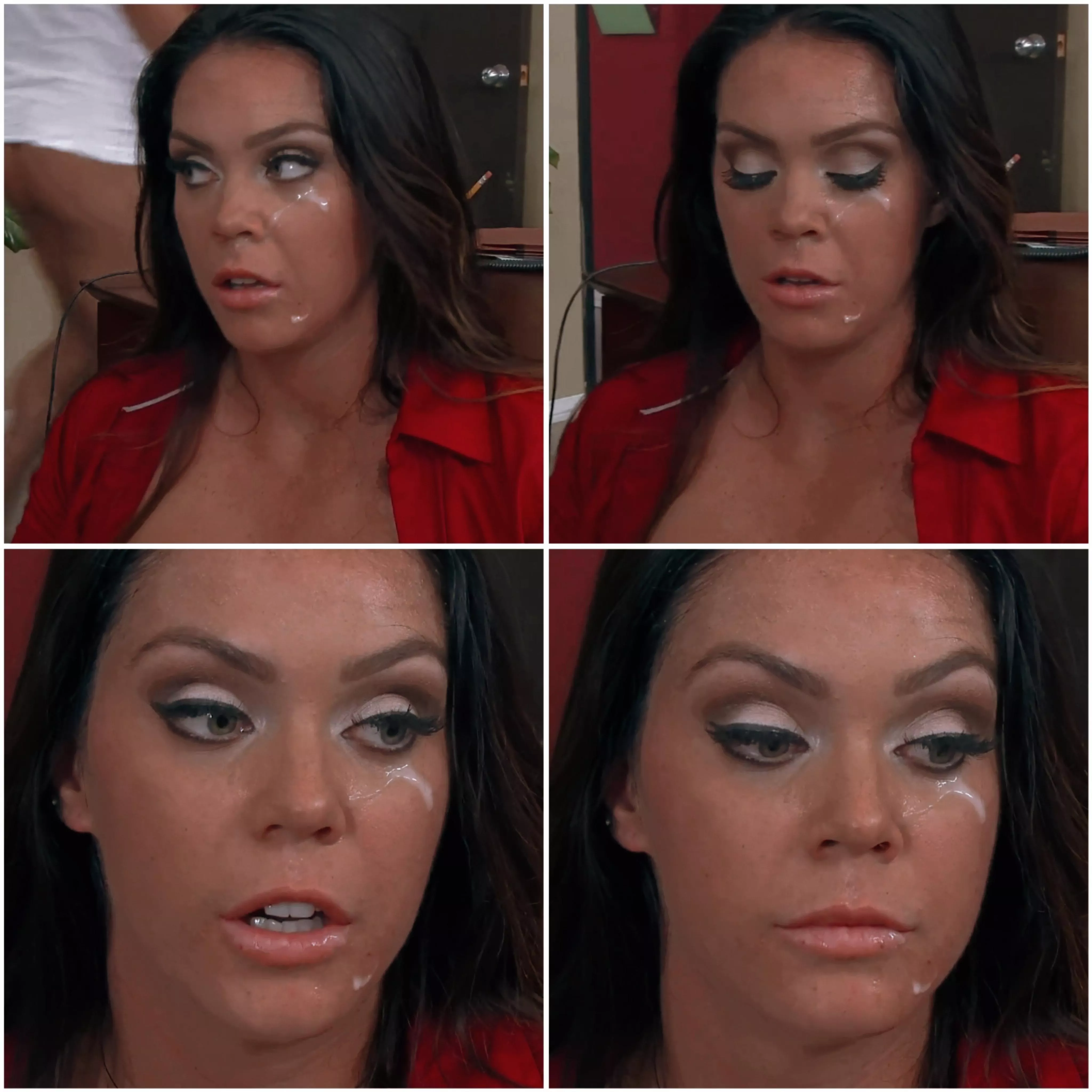 She is thinking about letting her pussy get fucked in the middle of work: