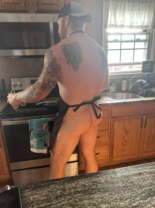 What would you ask me to cook you, if you walked in from work and saw me like this?