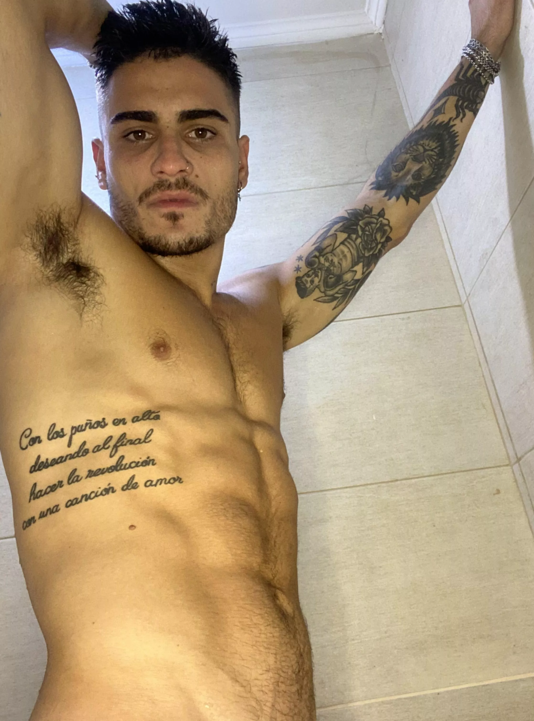 Would you like to help me soap up?