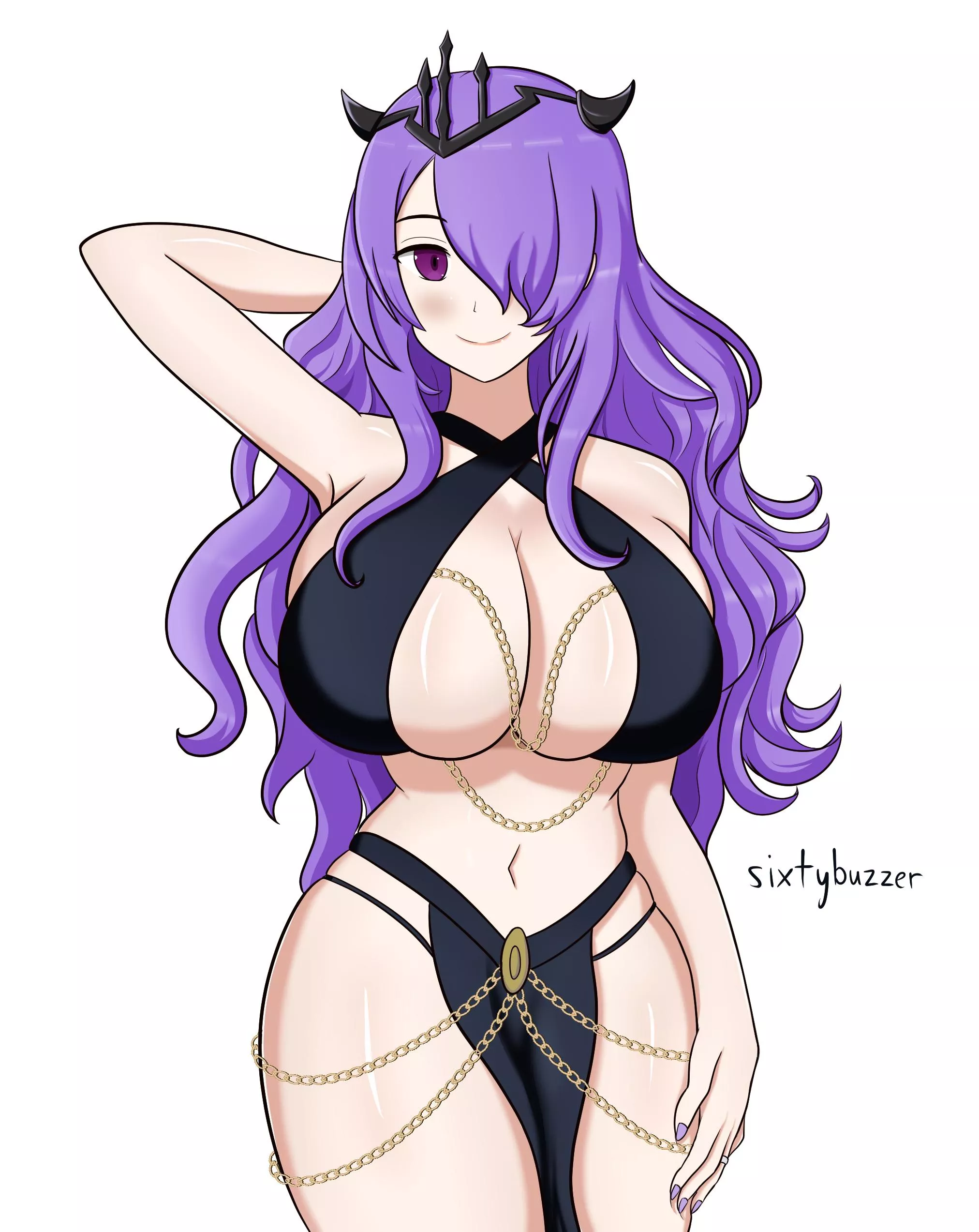 Camilla in the chained outfit (OC)