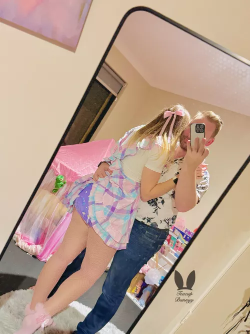 Date nights with Dada 🥰 He said he had to make sure I didn’t leave puddles on the seats 🙈