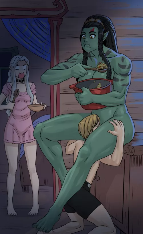 Enjoying a Midnight Snack