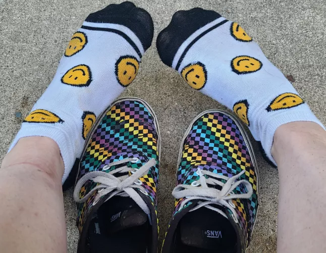 Happy, sweaty feet 🙂