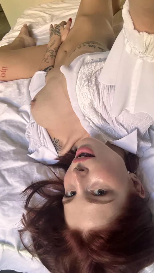 I can imagine how you lick my nipples lying on me