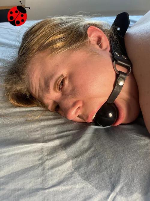 I was gagged while my ass was caned and I was only able to drool and scream from pain