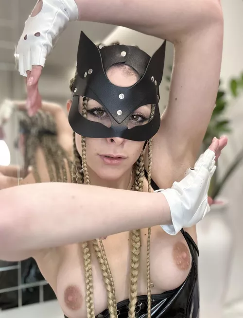 I’m going to pin you down and stick my tits in your mouth.