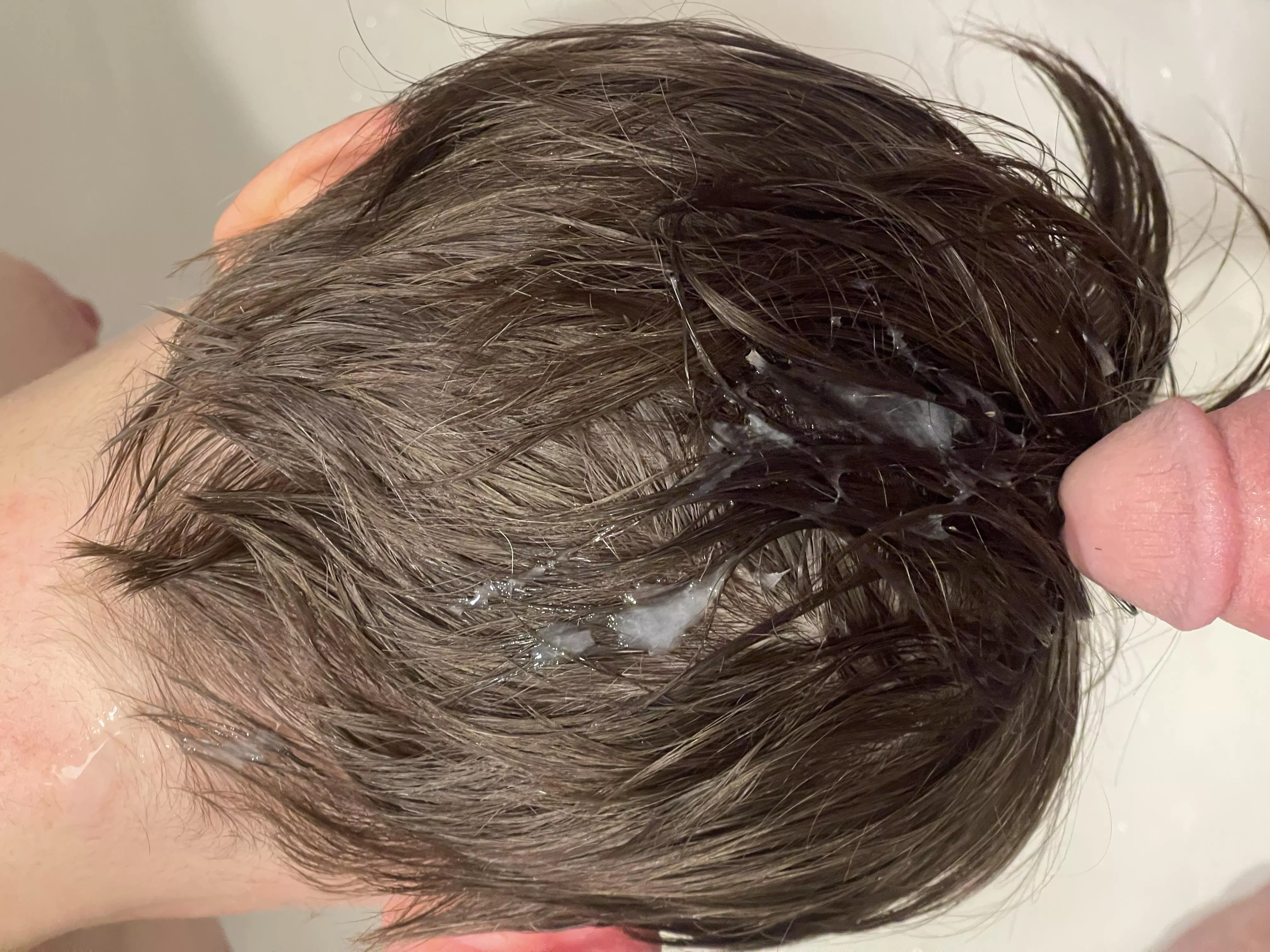 Love a good load in my hair