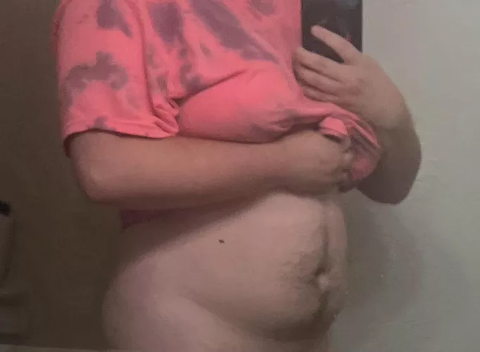 my swollen little belly can't take anymore!!! 