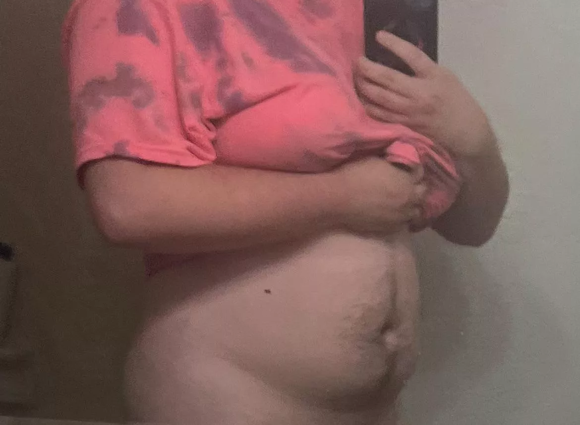 my swollen little belly can't take anymore!!! 