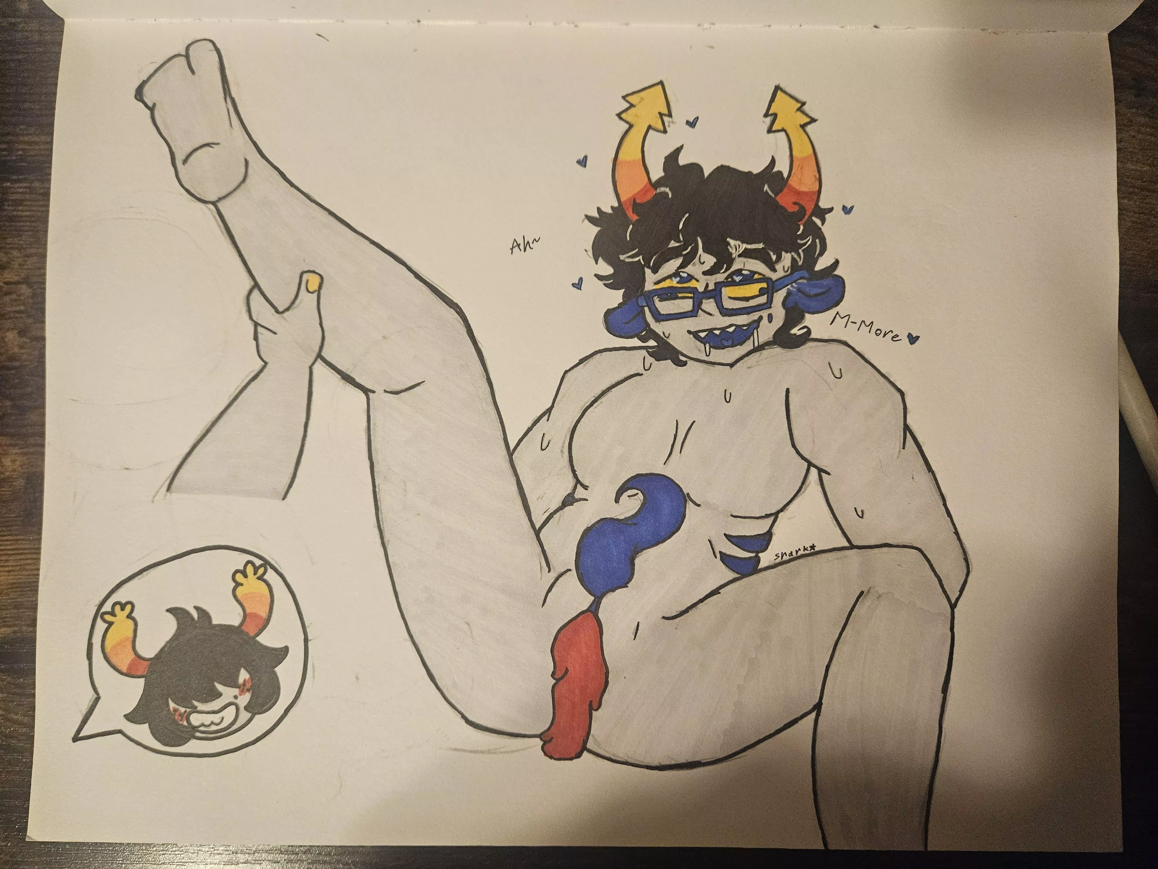 One stuffed indigo hot off the mating presses-