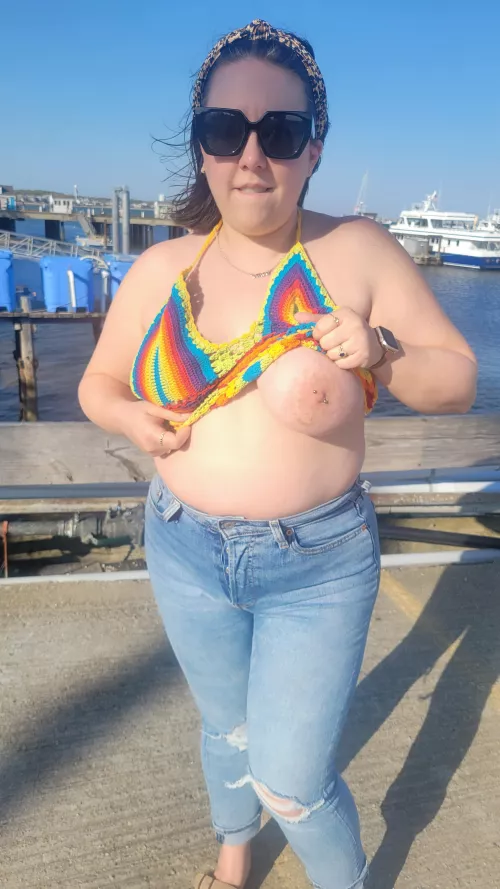 Quick! Look at my boob before anyone comes