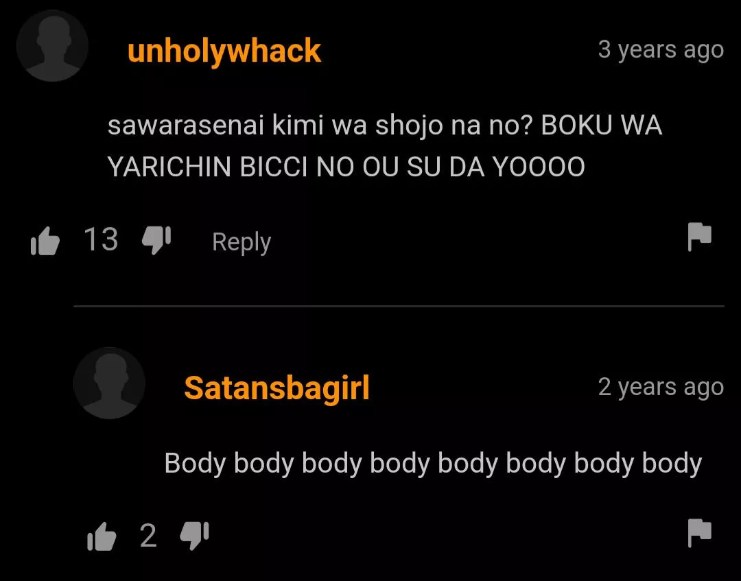 The best part is that the video didn't have anything to do with the yarichin b club