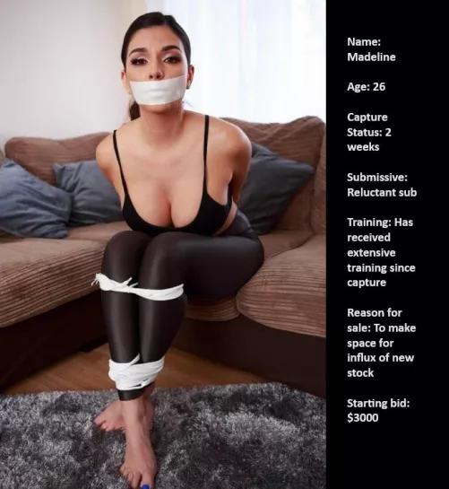 26F Spanish slave Madeline for sale details attached