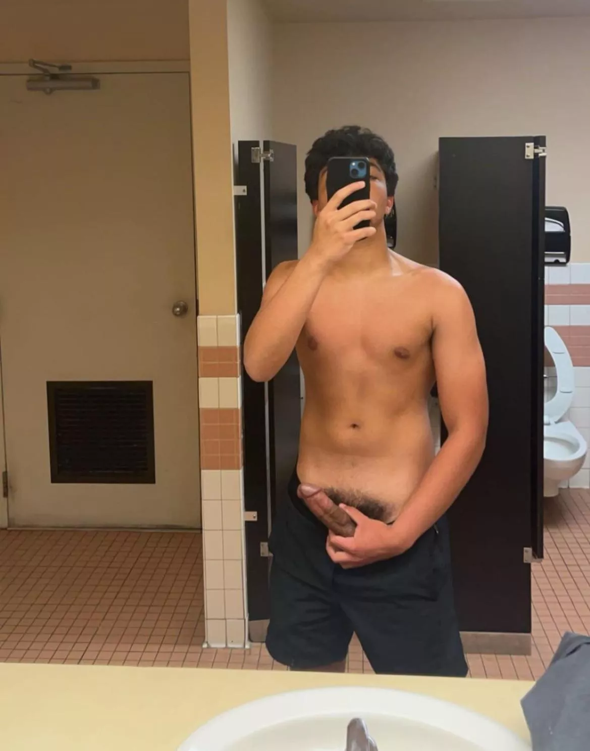 At this point I spend more time stroking myself at the gym than actually working out