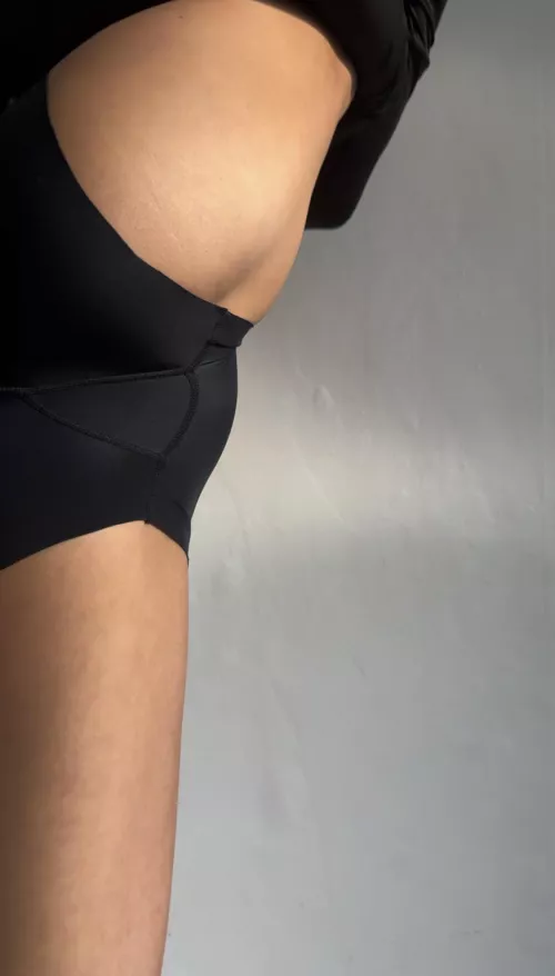 I love stretching before yoga class