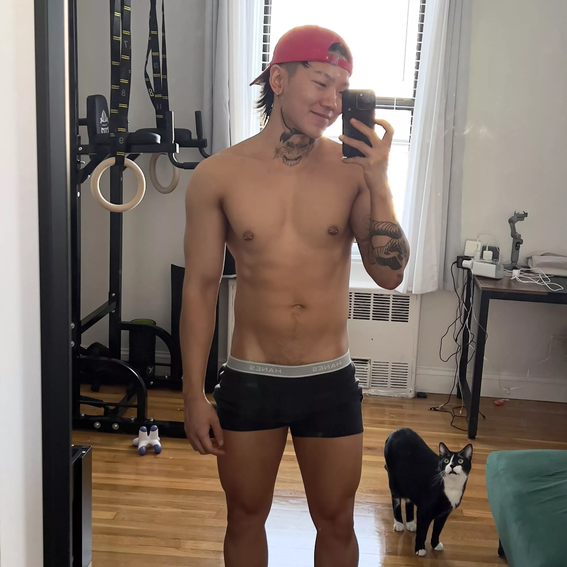 My cat hates citrus and I look like an orange to him. Happy sunday! 