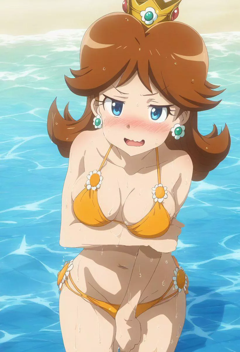 Princess Daisy in a bikini