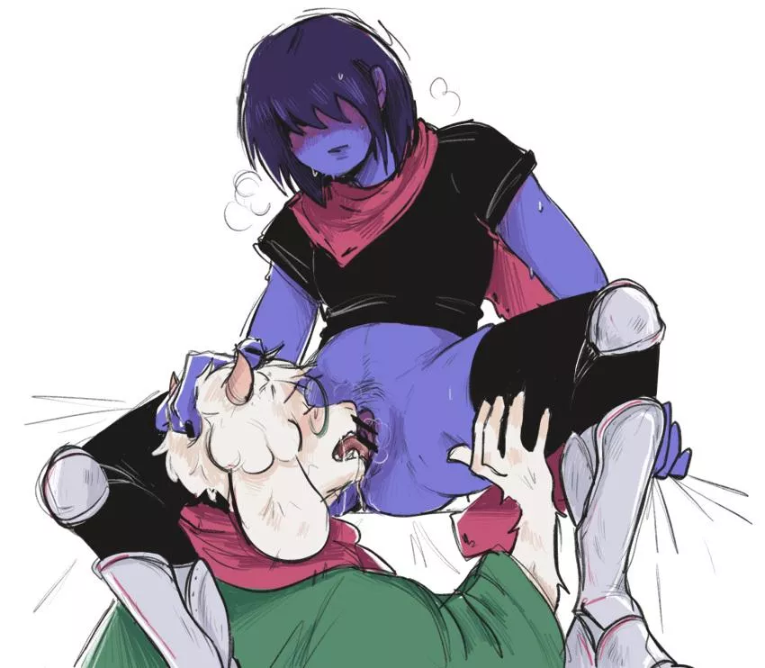 [Ralsei] loves the Taste of [Kris]' pussy (Jetstarred) 