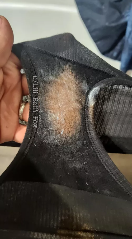 Soaked in 7 days of cum and sweat, and multiple days of no wipe pee... They are so damp and sticky!