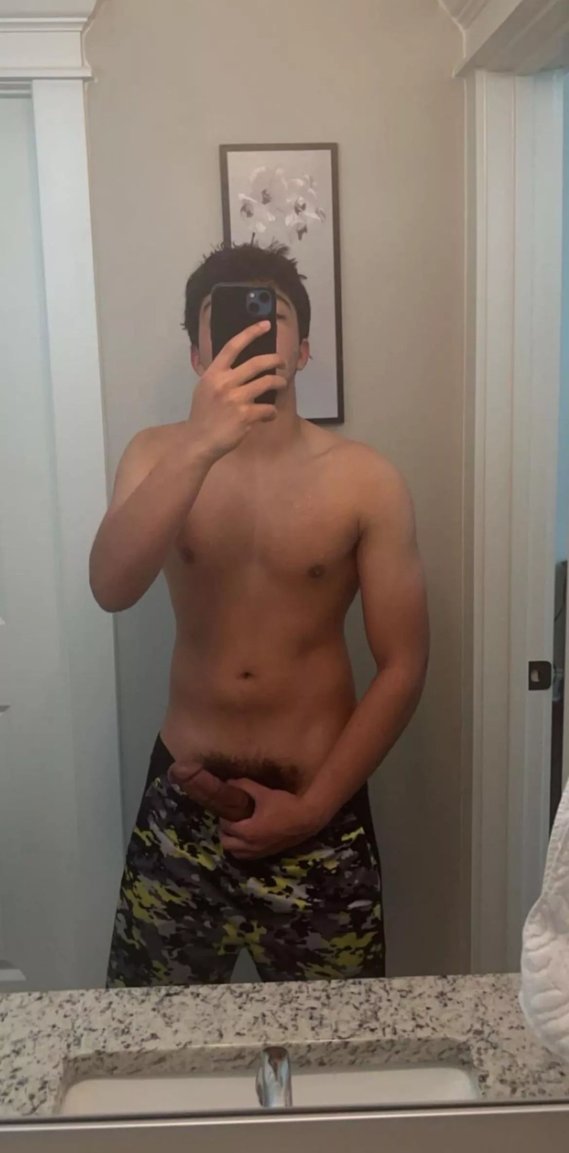 Stroking myself after the pool