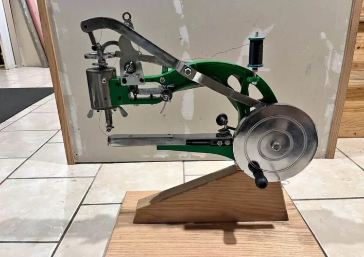 Anyone ever sew treads on with something like this? 