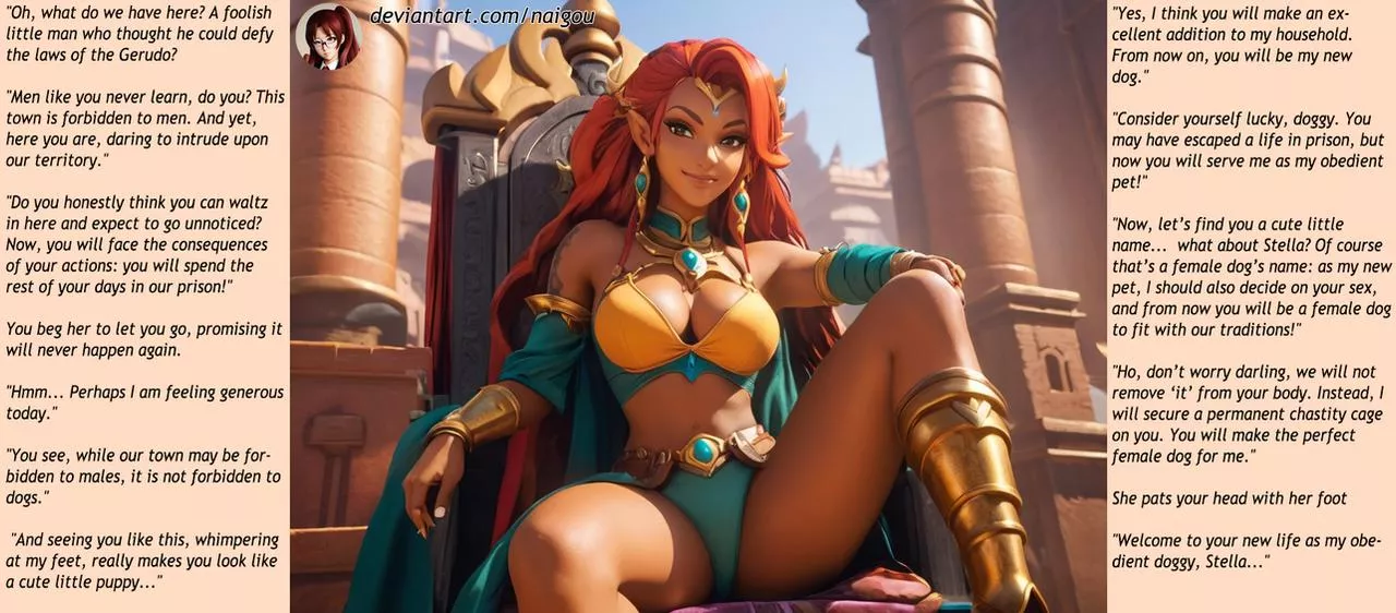 At Urbosa's feet Part1 [femdom][feet worship]