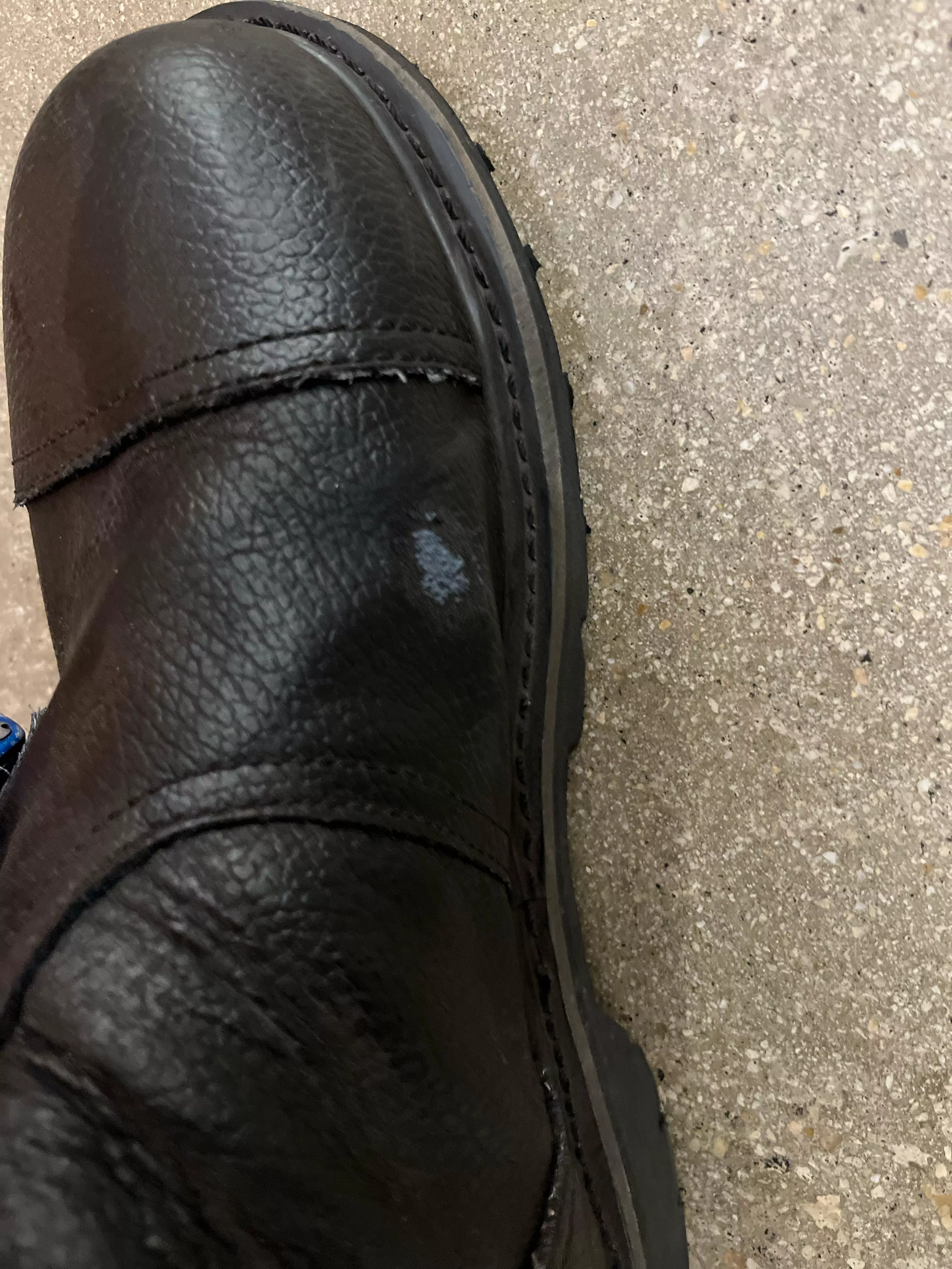 Deep scuff exposing inner leather, is there anything I can do to repair this?