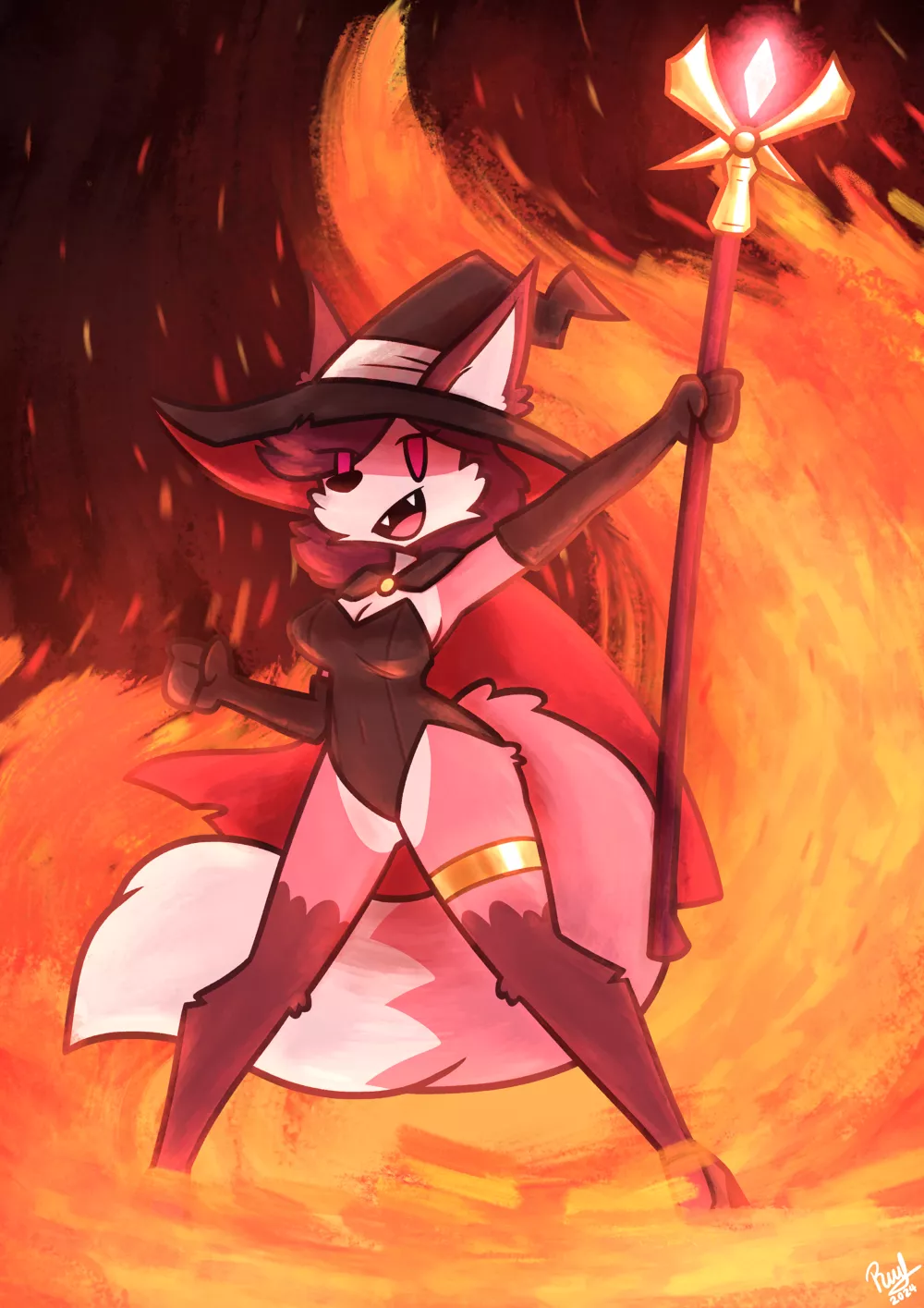 Enya, the fire witch of the north (by me)