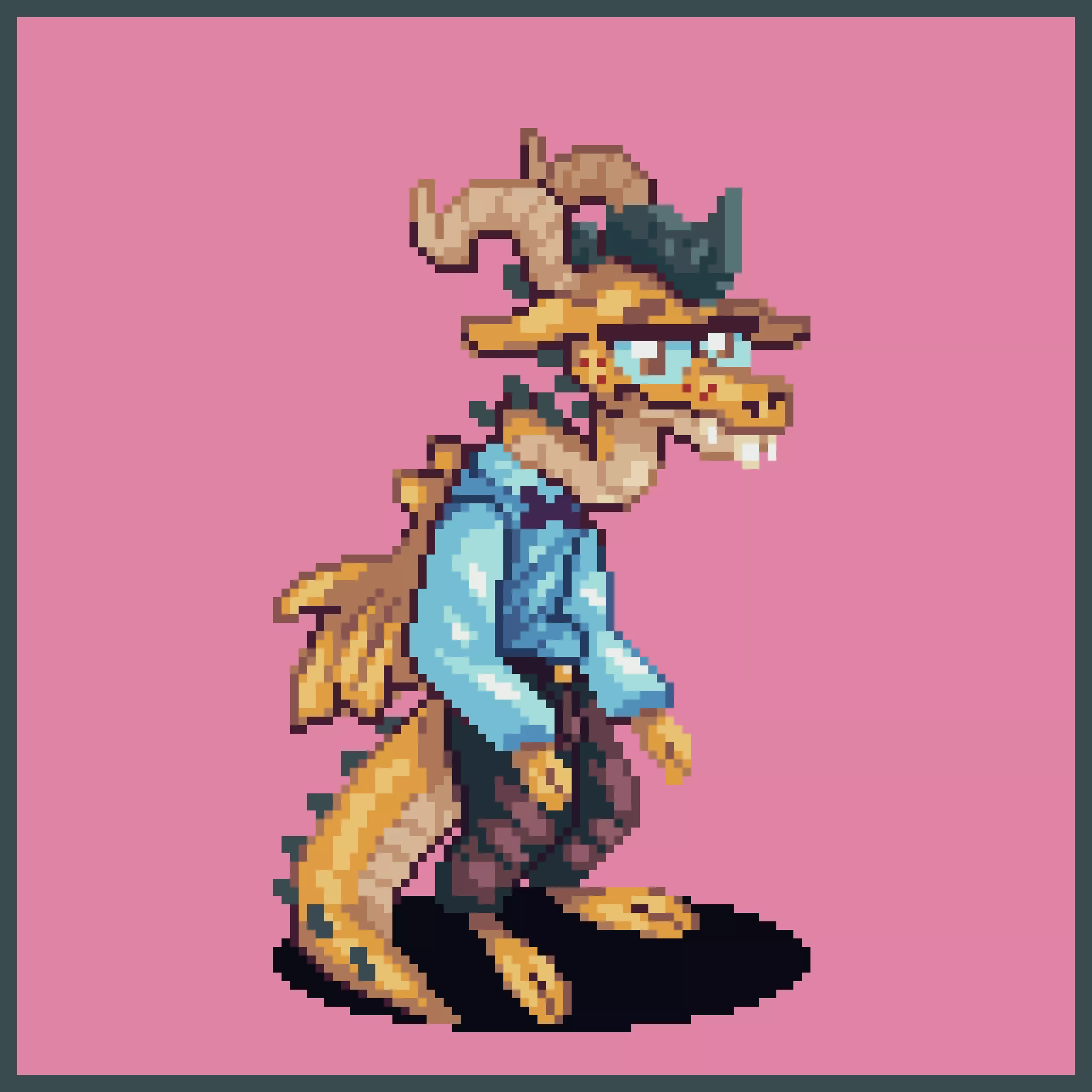 Hi guys! First of all I would like to thank everyone for the feedback thanks to them I was able to make a more appealing design, next ill do a portrait of him so satay tuned! He does not have a name yet, so I am accepting suggestions.