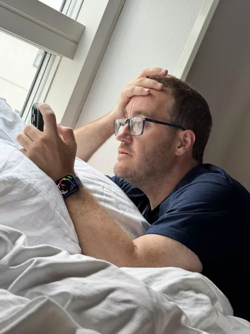 Hotel room rain avoidance. A candid pic I don’t actually hate.
