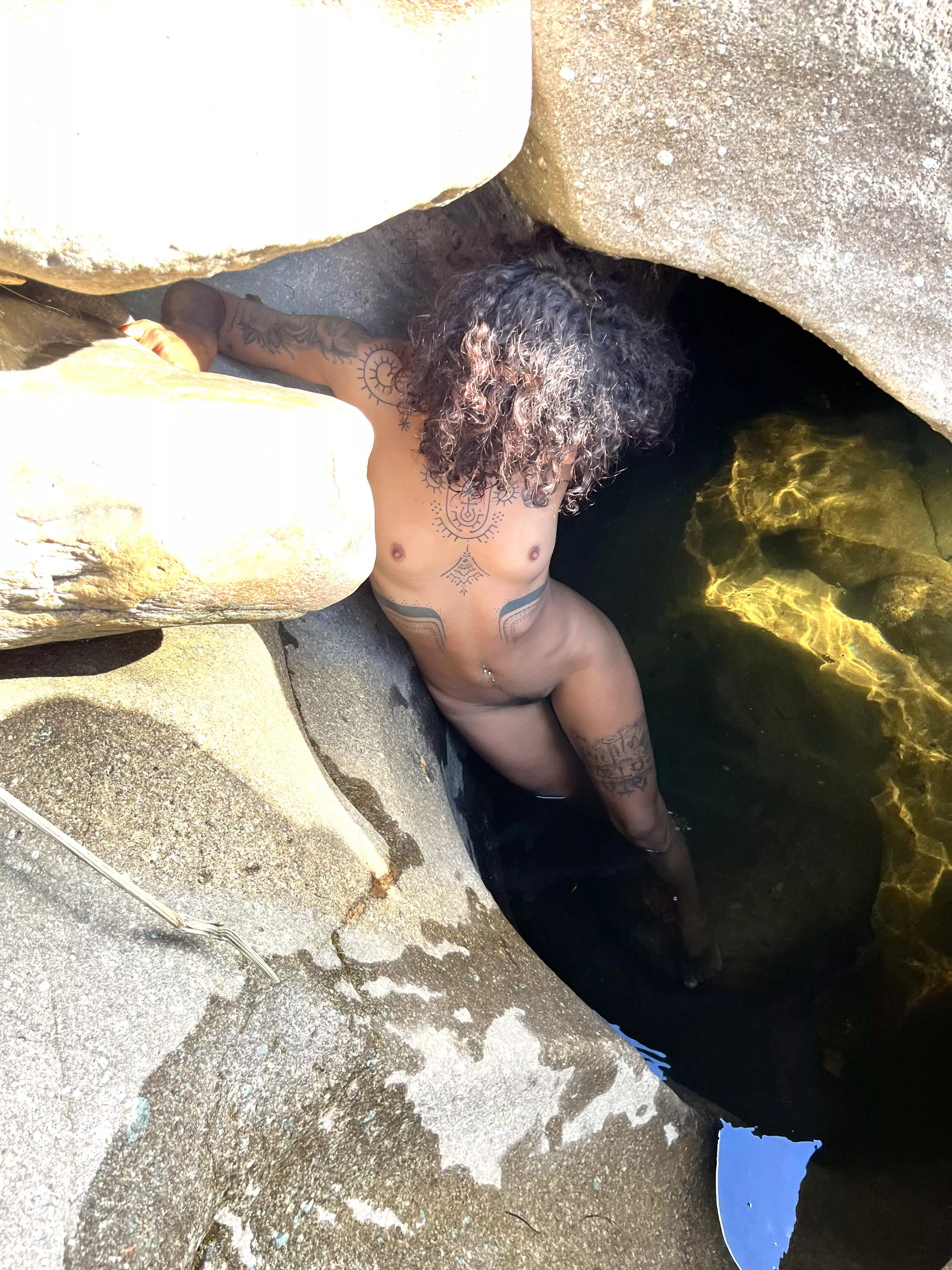 I went for a walk in the forest and found this beautiful place 😍