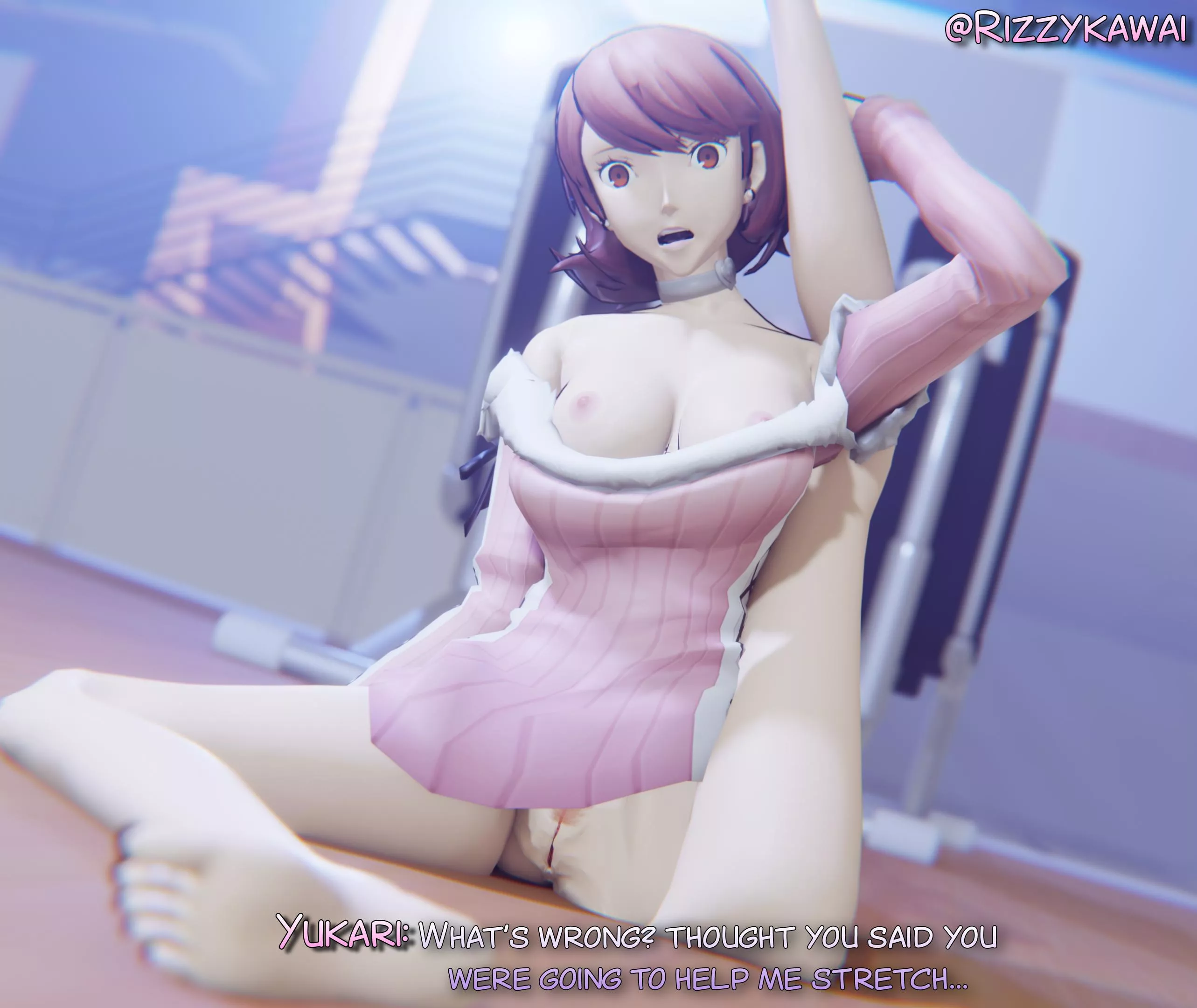  just doing a casual archery stretch (@Rizzykawai) 