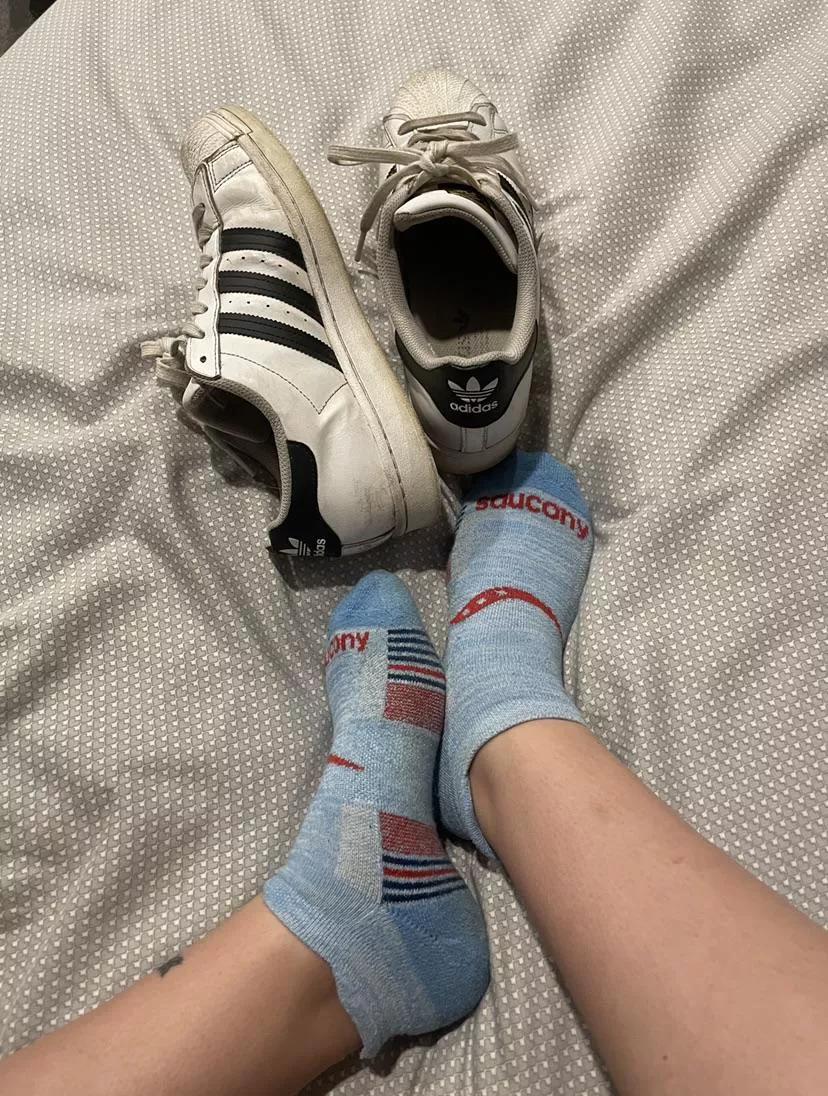 Like my socks? They smell twice as strong when I wear these shoes 🤭💕