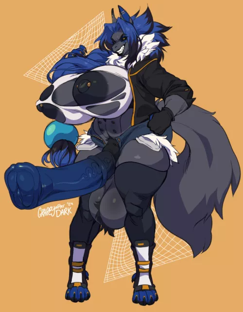 Mesmerizing blue horse cock~... 