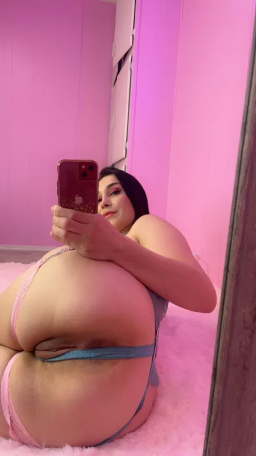 My asshole behind my thong 