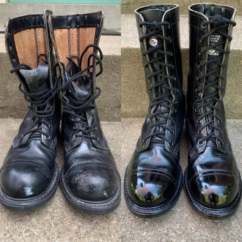 Some boots I worked my magic on.