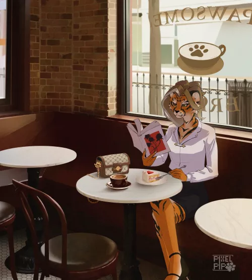 Time for another! What might she be reading? (art by me!)