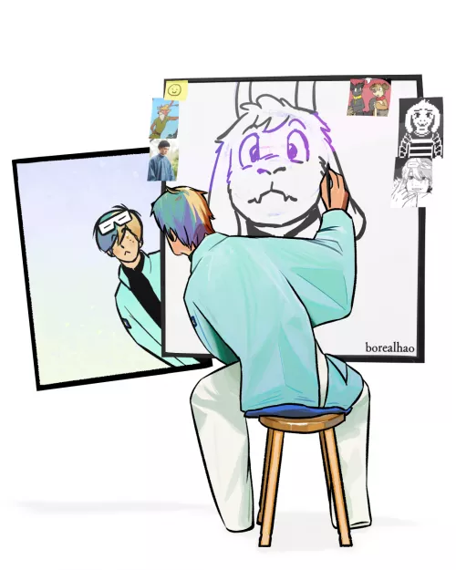 Triple Self-Portrait