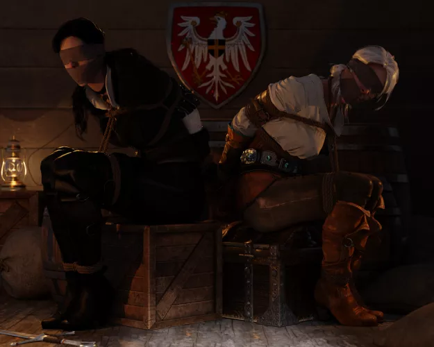 Yennefer and Ciri Bondage (Rindekey)