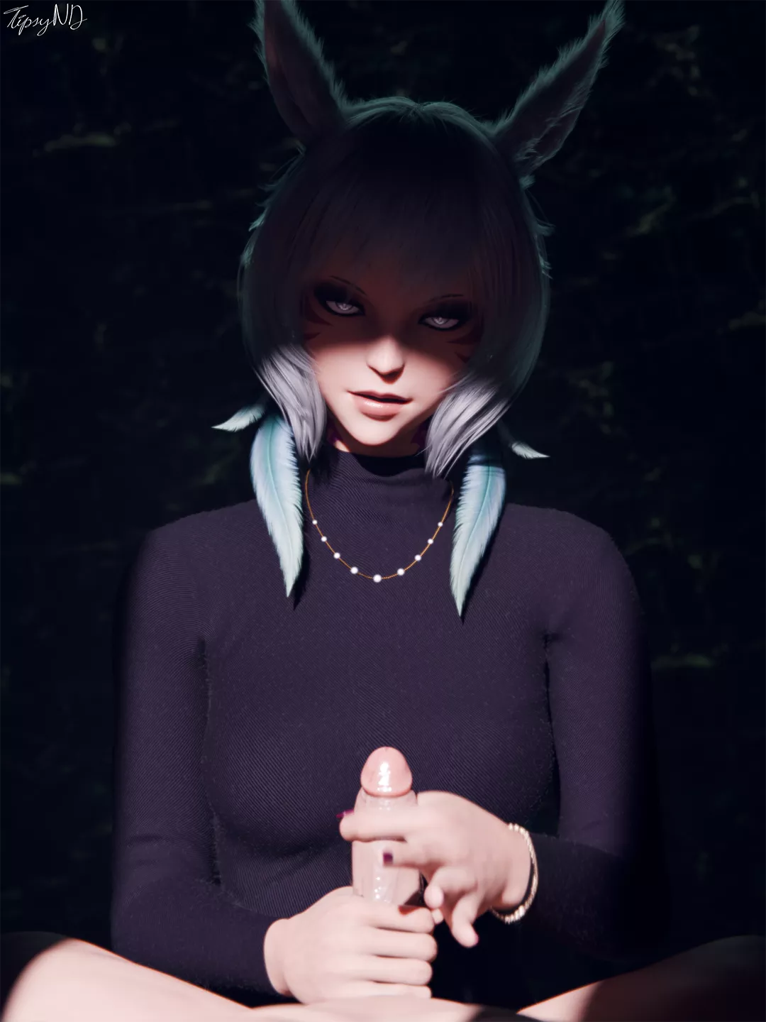 Y'shtola - Handjob [TipsyND] 