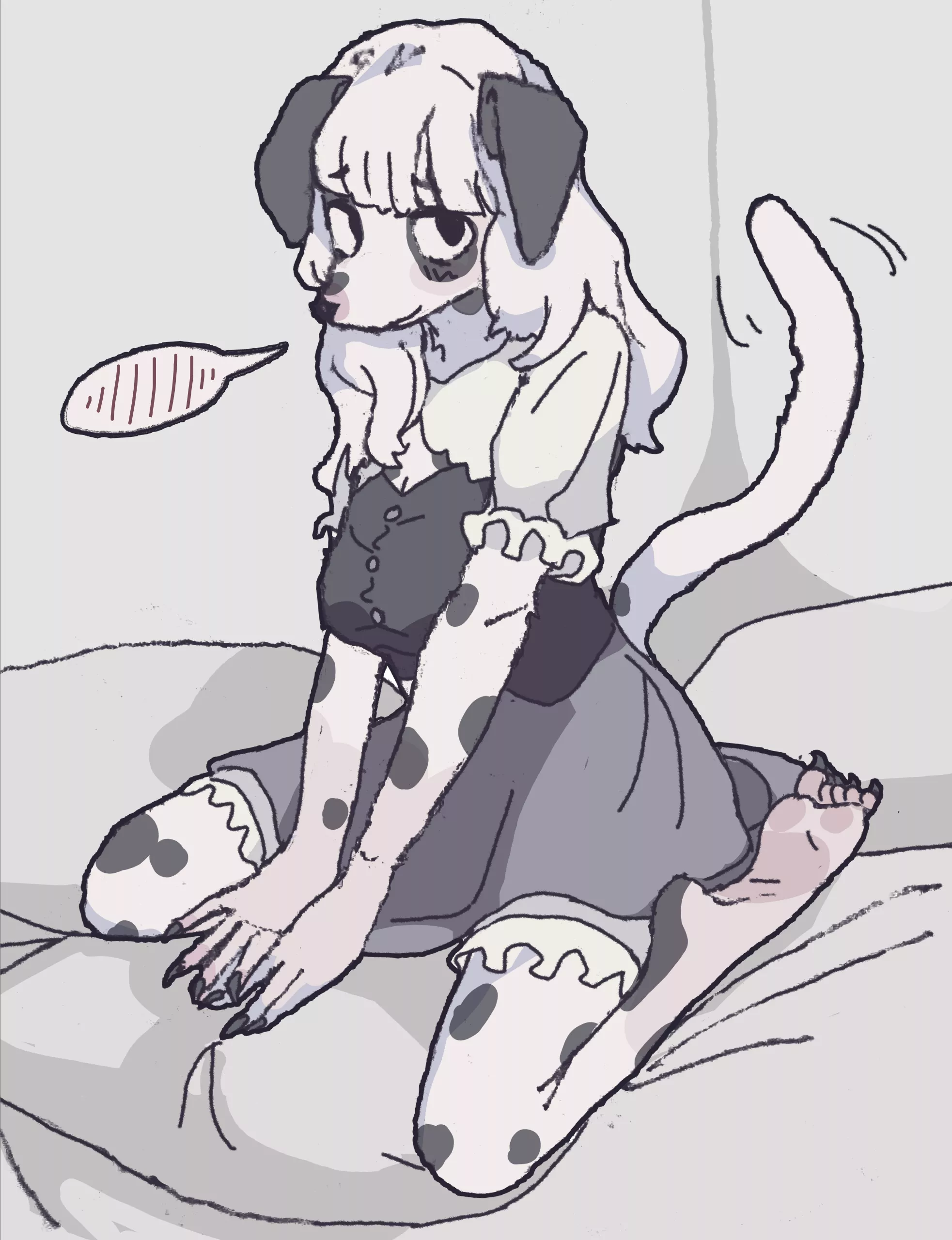 dalmatian girl by me