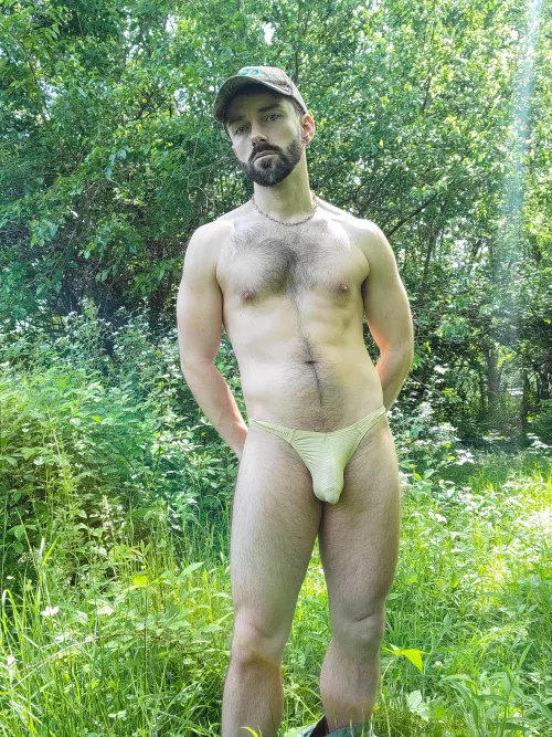 just hanging out in the forest