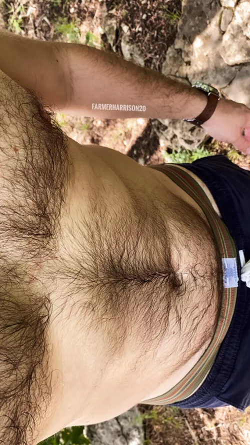Love wearing a jock on a hike. Take a whiff 🤤