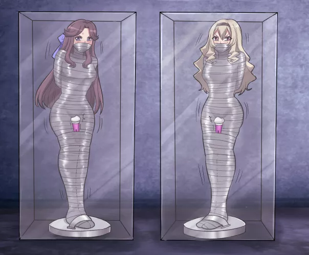 The museum of bondage has two new display things ~ (art by me)