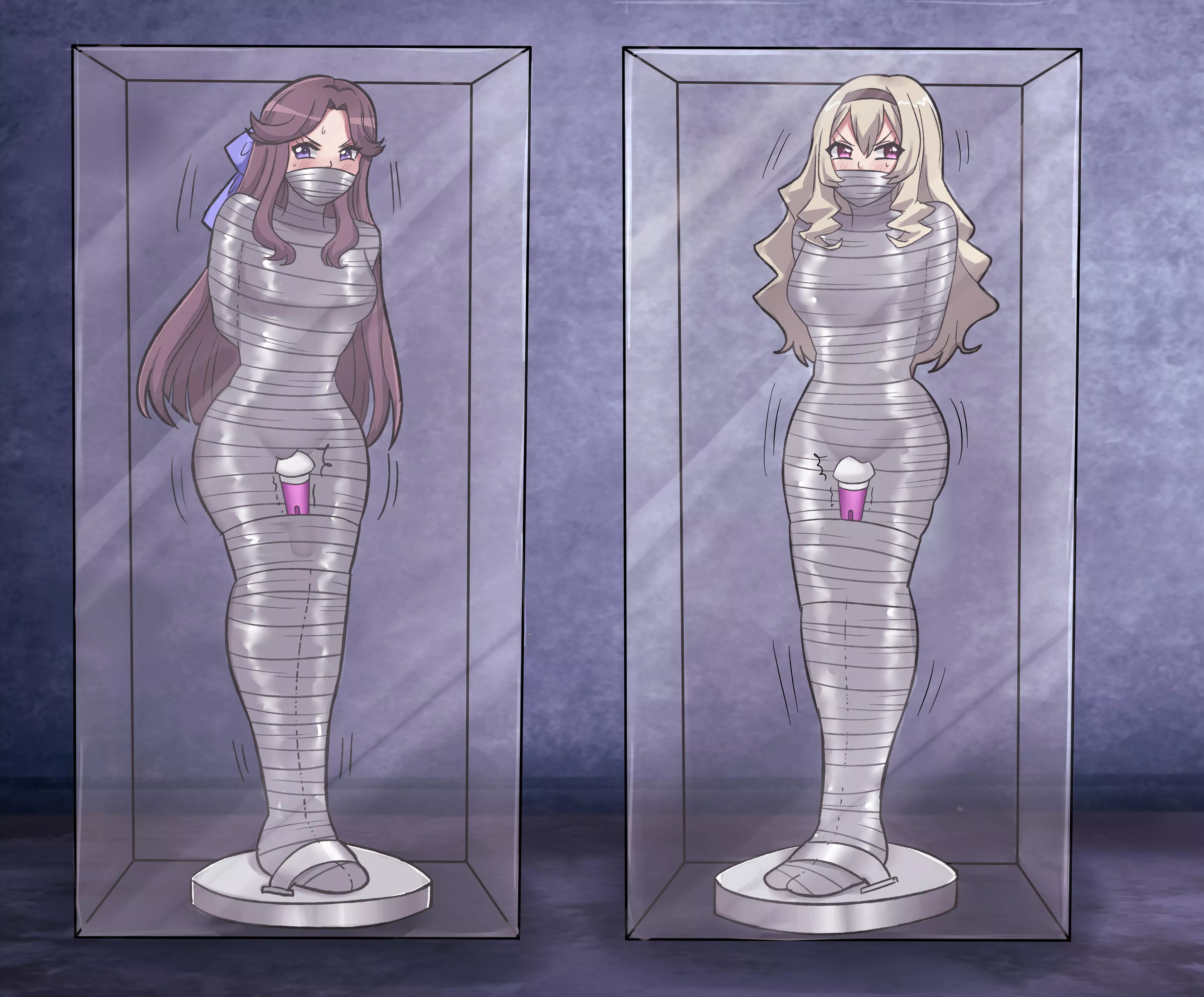 The museum of bondage has two new display things ~ (art by me)