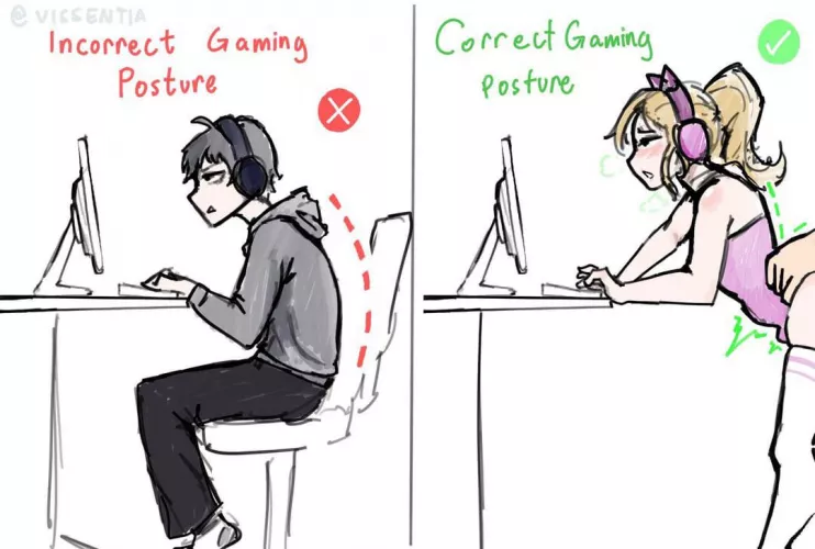 The perfect gaming posture