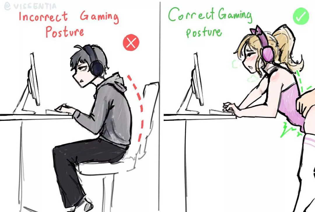 The perfect gaming posture