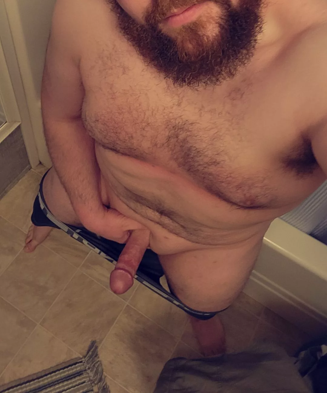 Tug my beard and my cock? 